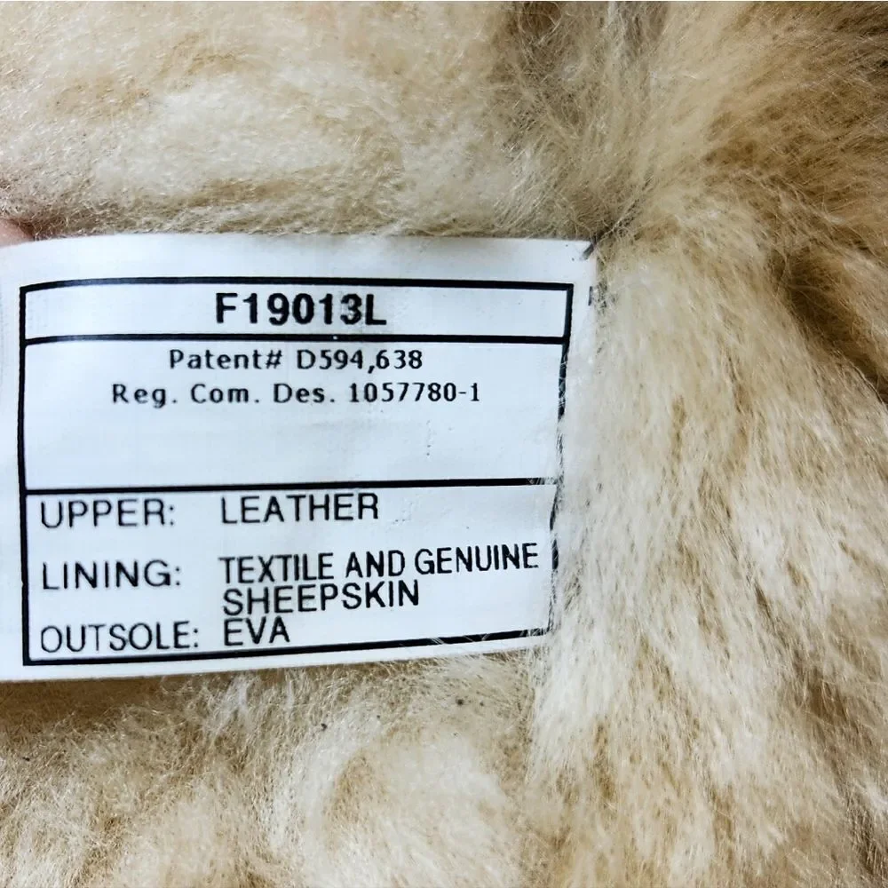 UGG classic gold metallic shimmer leopard brown winter fur boots Size 9 - Picture 6 of 7